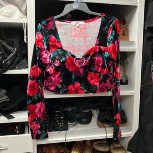 Steve Madden midriff multicolor, night club, sexy top